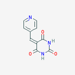 5-(4-pyridylmethylidene)hexahydropyrimidine-2,4,6-trione molecular structure