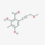 BENZALDEHYDE, 2,4-DIHYDROXY-6-(3-METHOXY-1-PROPYNYL)-3-METHYL-