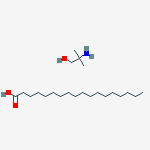 Octadecanoic acid, reaction products with 2-amino-2-methyl-1-propanol molecular structure