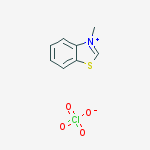 Benzothiazolium, 3-methyl-, perchlorate molecular structure