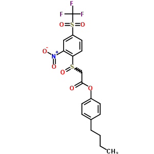 (4-butylphenyl) 2-[2-nitro-4-(trifluoromethylsulfonyl)phenyl]sulfinylacetate