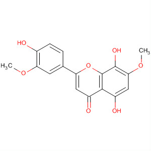 4H-1-Benzopyran-4-one,5,8-dihydroxy-2-(4-hydroxy-3-methoxyphenyl)-7-methoxy- molecular structure