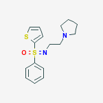 SULFOXIMINE,S-PHENYL-N-(2-(PYRROLIDIN-1-YL)ETHYL)-S-2-THIENYL- molecular structure