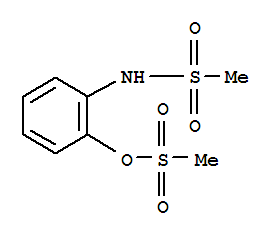 methanesulfonamide, N-[2-[(methylsulfonyl)oxy]phenyl]- molecular structure