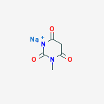 sodium 1-methylhexahydropyrimidine-2,4,6-trione molecular structure