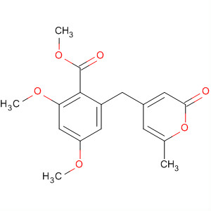 Benzoic acid, 2,4-dimethoxy-6-[(6-methyl-2-oxo-2H-pyran-4-yl)methyl]-,methyl ester
