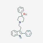 4-phenyl-1-[2-(2-phenyl-1H-indol-3-yl)ethyl]piperidin-4-ol