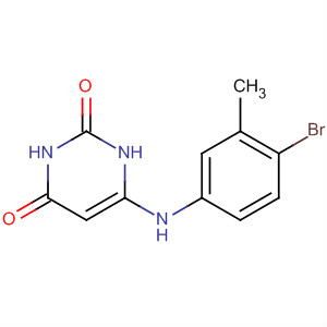 2,4(1H,3H)-Pyrimidinedione, 6-[(4-bromo-3-methylphenyl)amino]- molecular structure