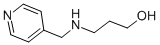 3-[(PYRIDIN-4-YLMETHYL)-AMINO]-PROPAN-1-OL molecular structure