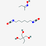 (nz)-n-butan-2-ylidenehydroxylamine;1,6-diisocyanatohexane;2-ethyl-2-(hydroxymethyl)propane-1,3-diol molecular structure