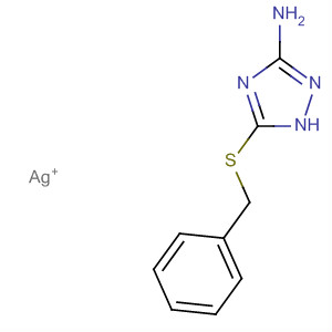 1H-1,2,4-Triazol-3-amine, 5-[(phenylmethyl)thio]-, silver(1+) salt molecular structure