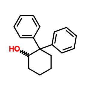 2,2-diphenylcyclohexan-1-ol molecular structure