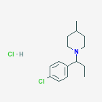 1-[1-(4-chlorophenyl)propyl]-4-methylpiperidine hydrochloride