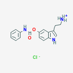 2-{5-[(phenylcarbamoyl)oxy]-1H-indol-3-yl}ethanaminium chloride molecular structure
