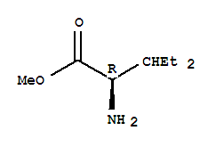 D-Norvaline, 3-ethyl-,methyl ester molecular structure