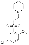 1-(2-((5-Chloro-2-methoxyphenyl)sulfonyl)ethyl)piperidine molecular structure