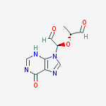 (2R)-2-[(1R)-2-OXO-1-(6-OXO-3,6-DIHYDRO-9H-PURIN-9-YL)ETHOXY]PROPANAL molecular structure