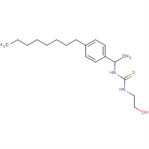 Thiourea, N-(2-hydroxyethyl)-N'-[1-(4-octylphenyl)ethyl]- molecular structure