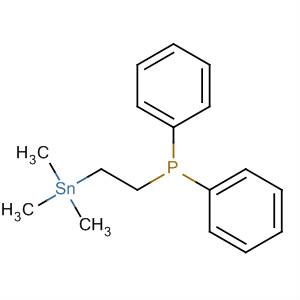 Phosphine, diphenyl[2-(trimethylstannyl)ethyl]- molecular structure