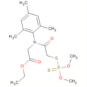 Glycine,N-[[(dimethoxyphosphinothioyl)thio]acetyl]-N-(2,4,6-trimethylphenyl)-,ethyl ester molecular structure
