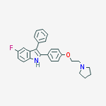 5-fluoro-3-phenyl-2-[4-(2-pyrrolidin-1-ylethoxy)phenyl]-1H-indole