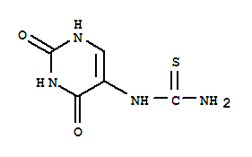 1-(2,4-dioxo-1,2,3,4-tetrahydropyrimidin-5-yl)thiourea molecular structure