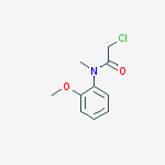 2-Chloro-N-(2-methoxyphenyl)-N-methyl-acetamide molecular structure