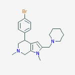 4-(4-bromophenyl)-1,6-dimethyl-2-(piperidin-1-ylmethyl)-5,7-dihydro-4h-pyrrolo[2,3-c]pyridine
