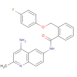 Benzamide,N-(4-amino-2-methyl-6-quinolinyl)-2-[(4-fluorophenoxy)methyl]- molecular structure