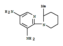 3,5-Pyridinediamine,2-(2-methyl-1-piperidinyl)- molecular structure