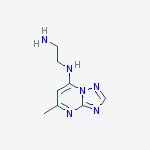 N-(2-aminoethyl)-N-(5-methyl[1,2,4]triazolo[1,5-a]pyrimidin-7-yl)amine molecular structure