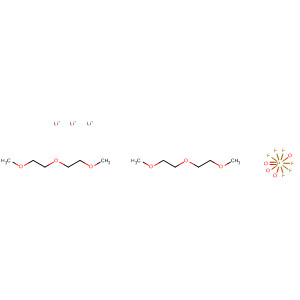 Phosphate(1-), hexafluoro-, lithium, compd. with1,1'-oxybis[2-methoxyethane] (1:2) molecular structure