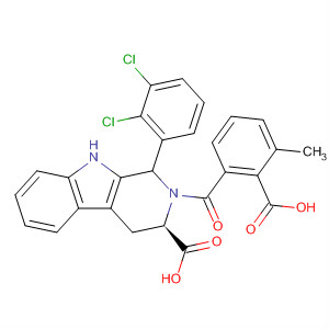 1H-Pyrido[3,4-b]indole-3-carboxylic acid,2-(2-carboxy-3-methylbenzoyl)-1-(2,3-dichlorophenyl)-2,3,4,9-tetrahydro-, (3R)-
