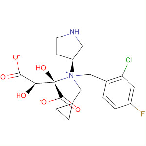 3-Pyrrolidinamine,N-[(2-chloro-4-fluorophenyl)methyl]-N-(cyclopropylmethyl)-, (3S)-,(2R,3R)-2,3-dihydroxybutanedioate molecular structure