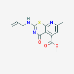 Methyl 7-methyl-4-oxo-2-(prop-2-enylamino)pyrido[3,2-e][1,3]thiazine-5-carboxylate molecular structure