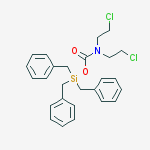 Tribenzylsilyl N,n-bis(2-chloroethyl)carbamate molecular structure
