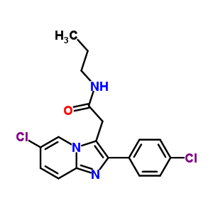 2-[6-chloro-2-(4-chlorophenyl)imidazo[1,2-a]pyridin-3-yl]-N-propylacetamide