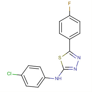 1,3,4-Thiadiazol-2-amine, N-(4-chlorophenyl)-5-(4-fluorophenyl)- molecular structure