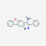 3-phenyl[1]benzofuro[2,3-g]cinnolin-4-amine molecular structure