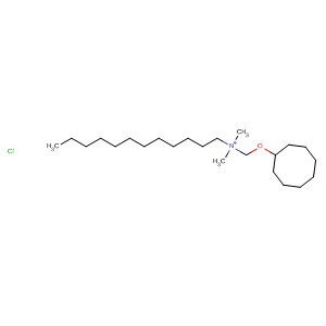 1-Dodecanaminium, N-[(cyclooctyloxy)methyl]-N,N-dimethyl-, chloride molecular structure