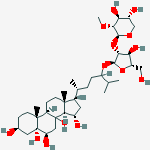 (3beta,5alpha,6beta,8xi,15alpha,17alpha)-3,5,6,8,15-pentahydroxycholestan-24-yl 2-O-(2-O-methyl-beta-D-xylopyranosyl)-alpha-L-arabinofuranoside