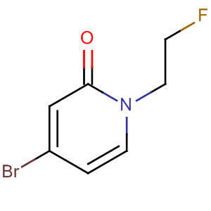 2(1H)-Pyridinone, 4-bromo-1-(2-fluoroethyl)- molecular structure