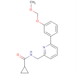 Cyclopropanecarboxamide,N-[[6-[3-(methoxymethoxy)phenyl]-2-pyridinyl]methyl]- molecular structure