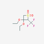 3,3-diethoxy-2-(trifluoromethyl)thietane 1,1-dioxide