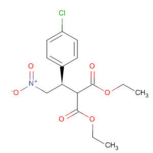 Propanedioic acid, [(1R)-1-(4-chlorophenyl)-2-nitroethyl]-, diethyl ester molecular structure
