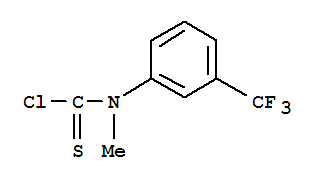 N-METHYL-N-(3-TRIFLUOROMETHYLPHENYL)-THIOCARBAMOYL CHLORIDE molecular structure