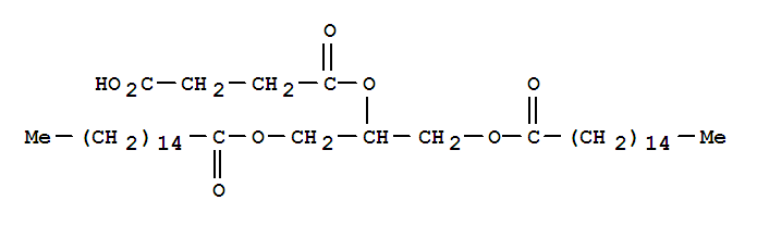 Butanedioic acid, mono(2-((1-oxohexadecyl)oxy)-1-(((1-oxohexadecyl)oxy )methyl)ethyl) ester