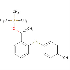 Silane, trimethyl[(1R)-1-[2-[(4-methylphenyl)thio]phenyl]ethoxy]- molecular structure