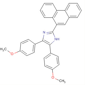 1H-Imidazole, 4,5-bis(4-methoxyphenyl)-2-(9-phenanthrenyl)- molecular structure