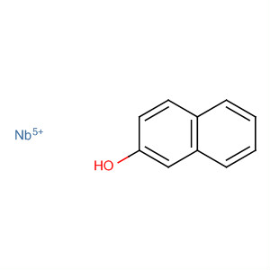 2-Naphthalenol, niobium(5+) salt molecular structure